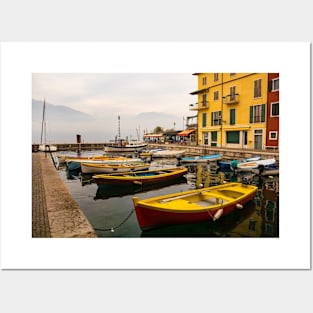 Castelletto Waterfront on Lake Garda in Italy Posters and Art